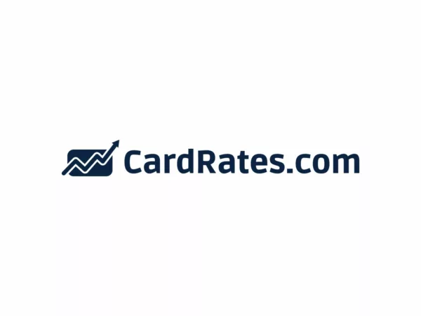 Logo for CardRates.com on a white background